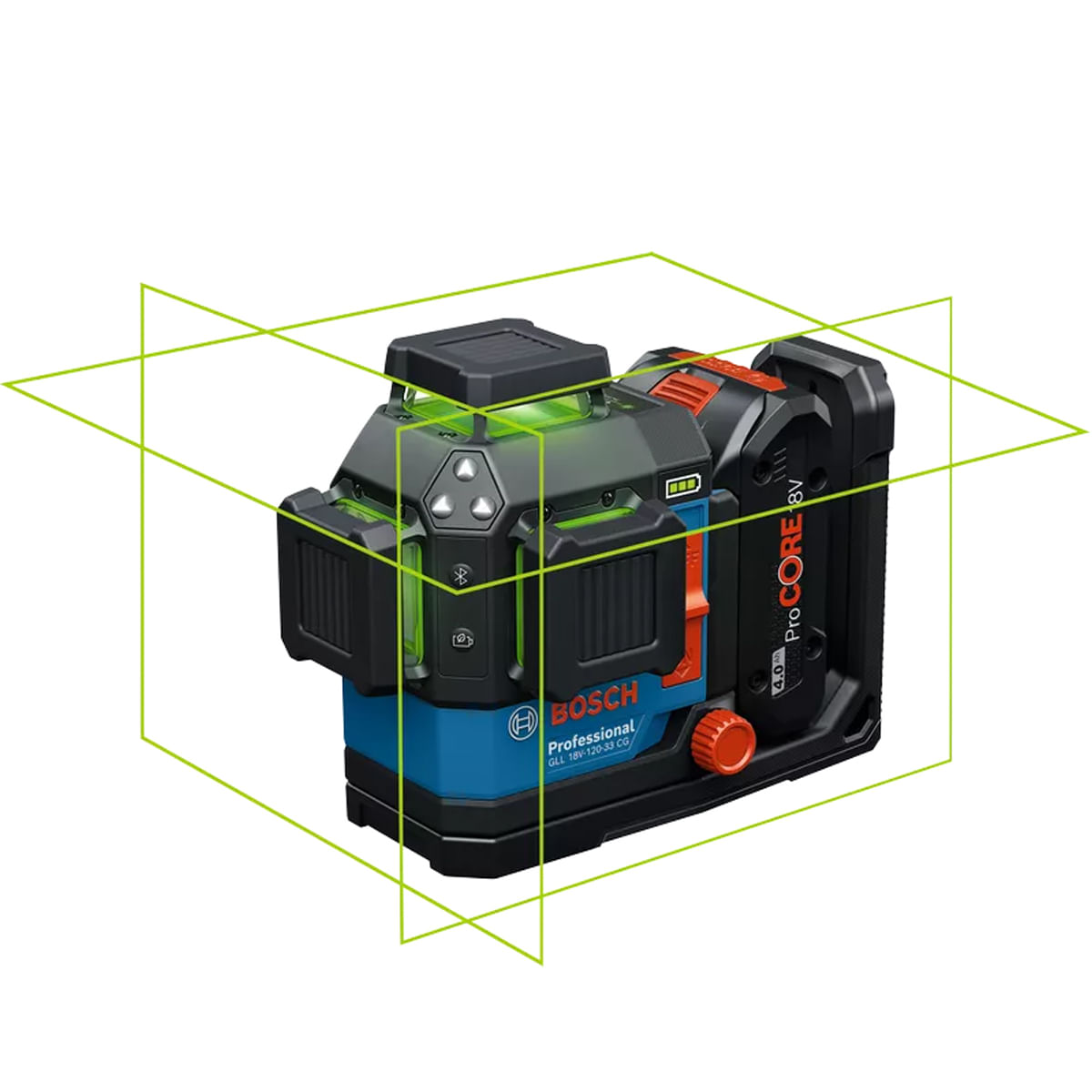 Nivelador a Laser de Chao GLL 18V-120-33 CG Professional com 2 Pilhas 360 Bosch 81320_0